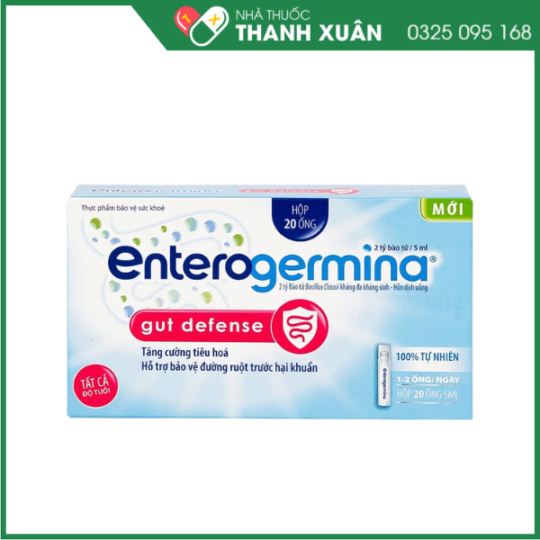 Enterogermina Gut Defense Sanofi hỗ trợ bảo vệ đường ruột